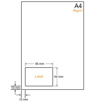 A4 Papier met sticker LW4901C